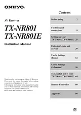ONKYO TX-NR801 Manuale Utente