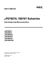 NEC PD78078 User Manual