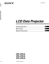 Sony VPL-PX15 User Manual