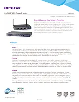 Netgear FVS318N – Prosafe Wireless N VPN Firewall Hoja De Datos