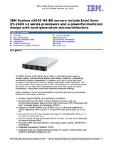 IBM Intel Xeon E5-2620 v2 00AL140 Manuel D’Utilisation