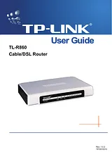 TP-LINK TL-R860 사용자 가이드