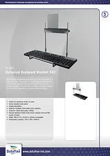 Dataflex Universal Keyboard Bracket 592 51.592 プリント