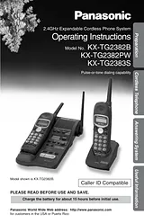 Panasonic KX-TG2382B Manual Do Utilizador