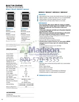Thermador MED302JP Specification Sheet