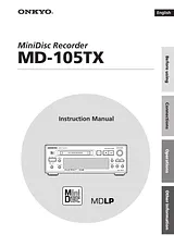 ONKYO MD-105TX Manual Do Utilizador