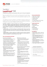 Trend Micro LeakProof 5.0 Advanced DL00035900 Техническая Спецификация