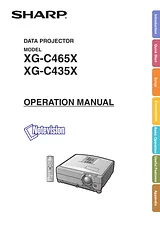 Sharp XG-C435X Manual Do Utilizador