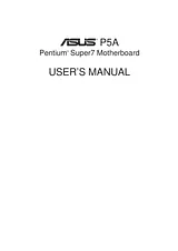 ASUS P5A Справочник Пользователя