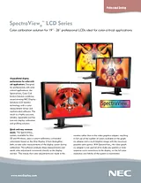 NEC LCD2090UXI LCD2090UXI-BK-SV Manual Do Utilizador