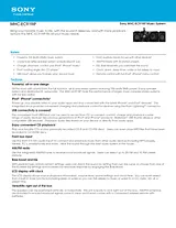 Sony MHC-EC919IP Guide De Spécification