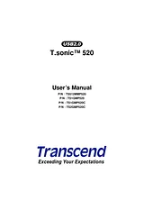 Transcend Information T.sonic 520 Справочник Пользователя