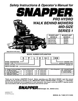 Snapper SPA361 Benutzerhandbuch