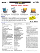 Sony pcg-grx550 Specification Guide