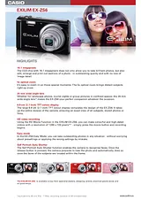 Casio EX-ZS6 EX-ZS6BKGCB 产品宣传页
