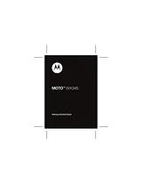 Motorola WX345 用户手册