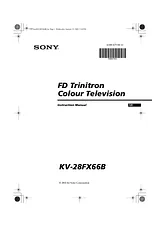 Sony kv-28fx66b Справочник Пользователя