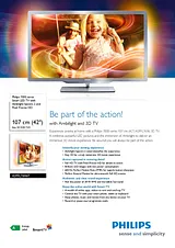 Philips Smart LED TV 42PFL7696T 42PFL7696T/12 Merkblatt