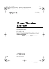 Sony HT-DDW670 Manuale Utente