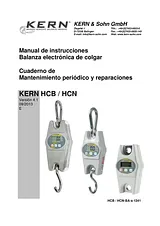 Kern Suspended balance, Crane weigher, Weight range bis 200 kg HCB 200K100 User Manual