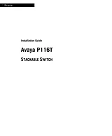 Avaya P116T Manuel D’Utilisation