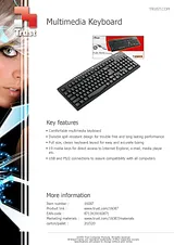 Trust Multimedia Keyboard 16101 プリント
