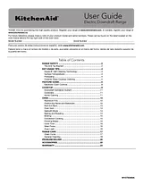 KitchenAid 30-Inch 4-Element Electric Downdraft Slide-In Range Use & Care Manual