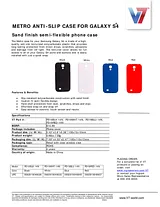 V7 Metro Anti-Slip Galaxy S4 PD19RED-14N Prospecto