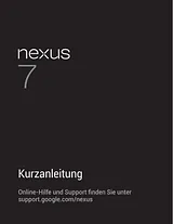 ASUS Nexus 7 Краткое Руководство По Установке