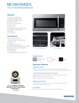 Samsung ME18H704SFG/AA 产品宣传页