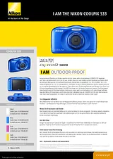 Nikon S33 VNA853E1 Data Sheet