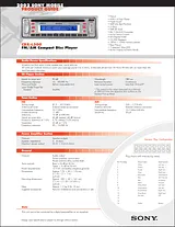 Sony CDX-L300 사양 가이드