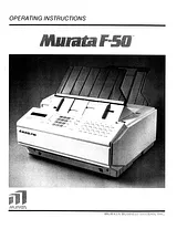 Muratec f-50 Mode D'Emploi