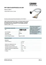 Phoenix Contact Round cable VIP-CAB-FLK20/FR/OE/0,14/1,5M 2900141 2900141 数据表