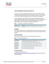 Cisco Cisco Broadband Access Center for Cable 4.0 Dados agregados