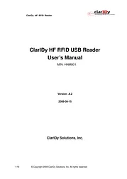 ClarIDy Solutions Inc. HNM001 Справочник Пользователя