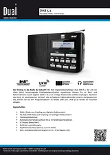 Dual DAB 5.1 Bathroom Radio, Black DAB 5.1 Data Sheet