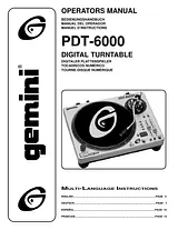 Gemini PDT-6000 ユーザーズマニュアル