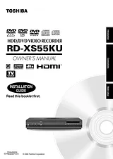 Toshiba rd-xs55 Installation Guide