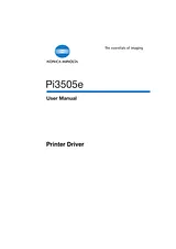Konica Minolta Pi3505e User Manual