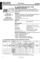 White Rodgers 1F98EZ-1421 Emerson Blue Easy Install Universal 4-Wire Thermostat Solution Catalog