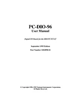 National Instruments PC-DIO-96 사용자 설명서