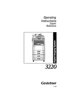 Gestetner 3220 사용자 가이드