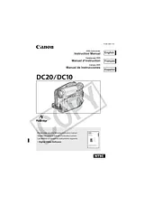 Canon DC20 지침 매뉴얼