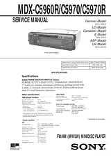 Sony MDX-C5970R User Manual