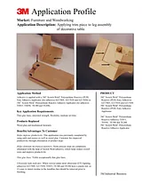 3M applying trim piece to leg assembly of decorative table User Manual