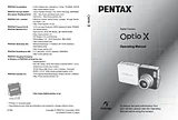 Pentax Optio X Manual Do Utilizador