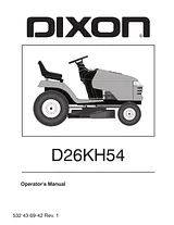 Dixon D26KH54 Benutzerhandbuch