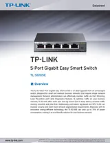 TP-LINK TL-SG105E Hoja De Datos