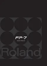 Roland FP-7 Mode D'Emploi